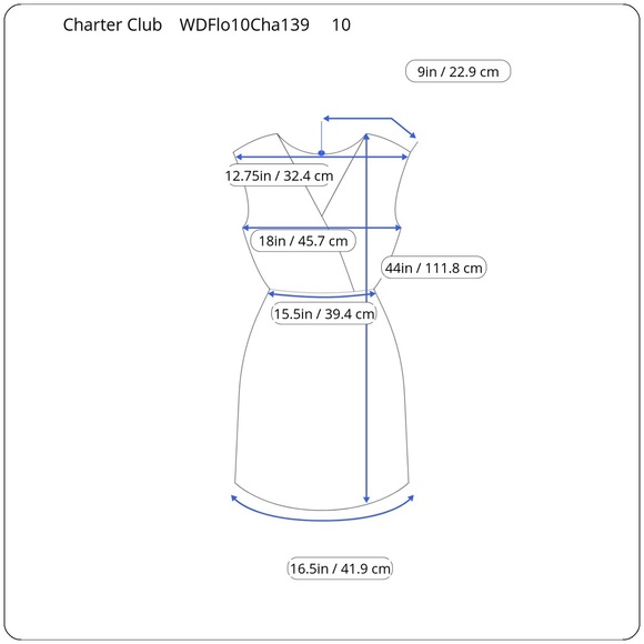 Charter Club Women’s Sleeveless Floral Surplice Dress - Picture 8 of 8